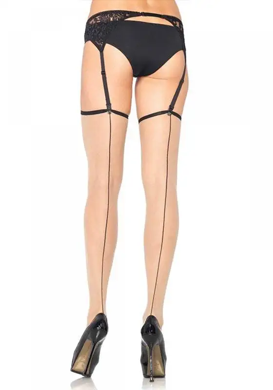 Meias Nude Preto - Leg Avenue