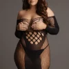 Mini Vestido Long Sleeved Net Le Désir by Shots Tamanho Grande
