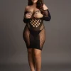 Mini Vestido Long Sleeved Net Le Désir by Shots Tamanho Grande