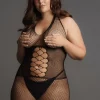Mini Vestido Peek-A-Boo Fishnet Le Désir by Shots Tamanho Grande