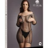 Mini Vestido Short Sleeved Fishnet Le Désir by Shots Tamanho Grande