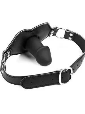 Mordaça BDSM com Pénis em Silicone