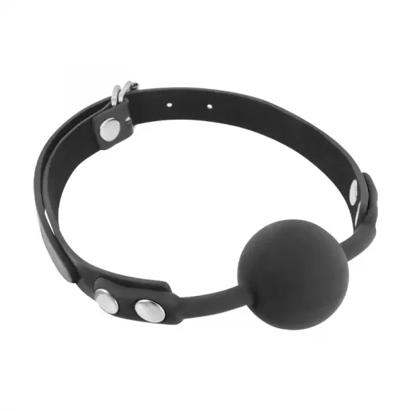 Mordaça Silicone Gag Ball Preto