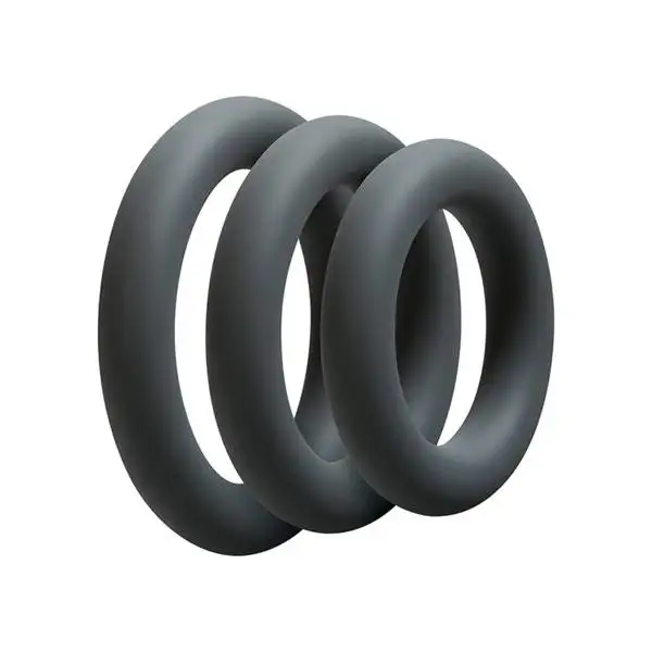OptiMALE C-Rings Conjunto de 3 Aneis Antracite