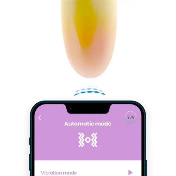 Ovo Vibratório Com App - Amarelo Laranja