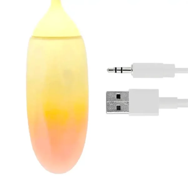 Ovo Vibratório Com App - Amarelo Laranja