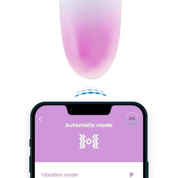 Ovo Vibratório Com App - Azul Roxo