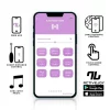 Ovo Vibratório Com App - Azul Roxo