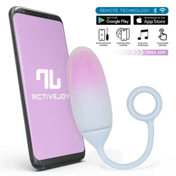 Ovo Vibratório Com App - Azul Roxo