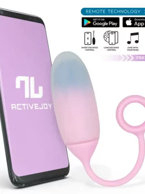 Ovo Vibratório Com App - Rosa Azul