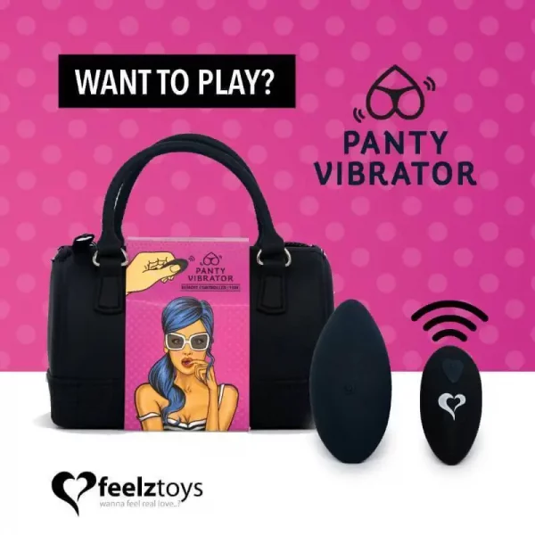 Panty Vibe FeelzToys Preto