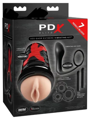PDX Elite Ass-Gasm Extreme Vibrating Kit