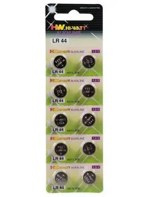 Pilhas LR44 Hi-Watt 10 Un.