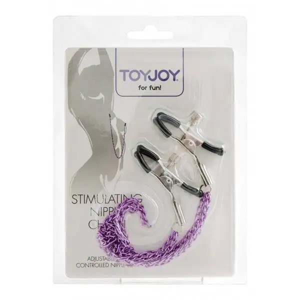 Pinças para Mamilos com Correntes ToyJoy Stimulating Nipple Chain