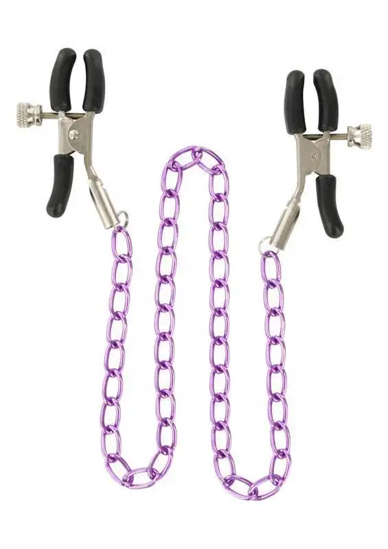 Pinças para Mamilos com Correntes ToyJoy Stimulating Nipple Chain