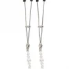 Pinças para Mamilos Tweezers com Pérolas Prateado