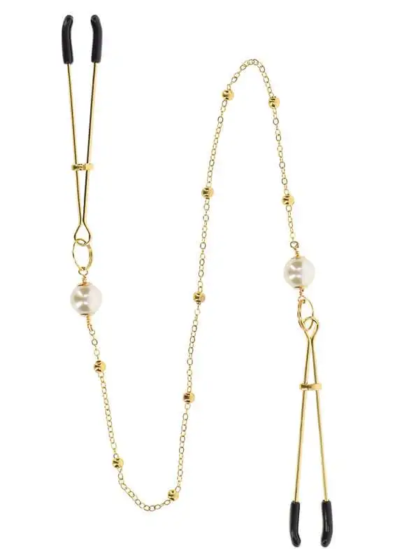Pinças para Mamilos Tweezers Pearl & Chain