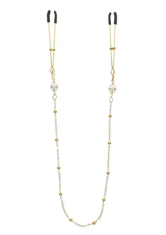 Pinças para Mamilos Tweezers Pearl & Chain