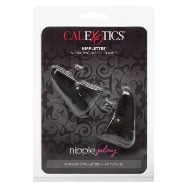 Pinças Vibratórias para Mamilos Nipplettes Preto