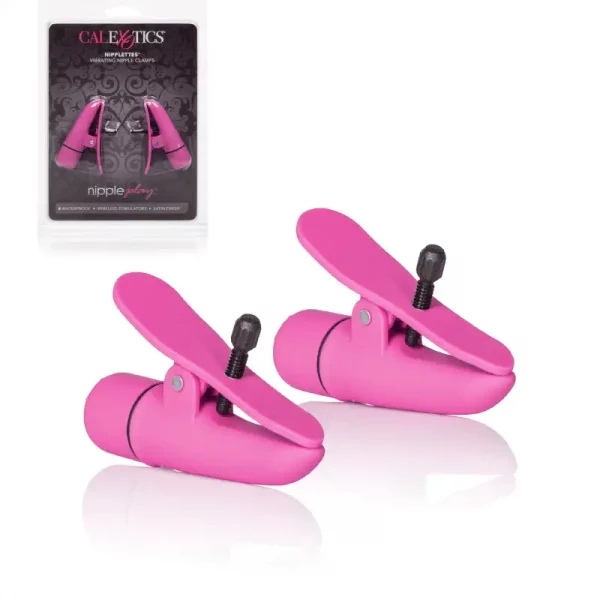 Pinças Vibratórias para Mamilos Rosa