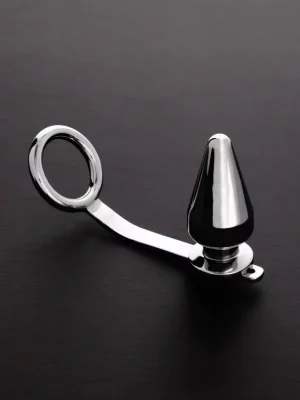 Plug Anal com Anel em Aço Inox