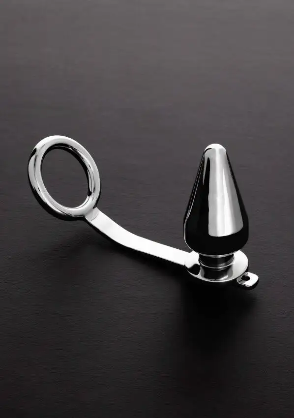 Plug Anal com Anel em Aço Inox