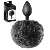 Plug Anal Com Cauda de Coelhinho Preto