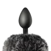 Plug Anal Com Cauda de Coelhinho Preto