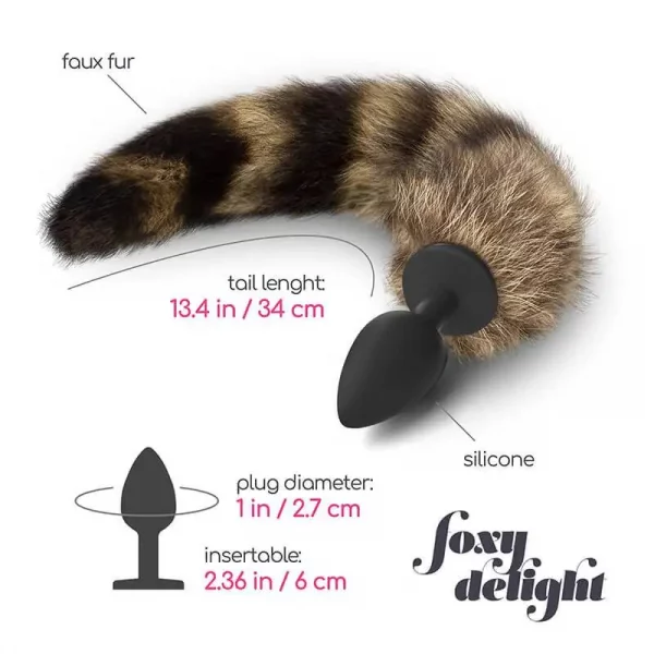 Plug Anal com Cauda de Raposa Foxy Delight