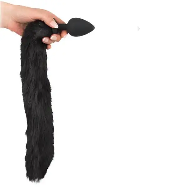 Plug Anal com Cauda e Orelhas de Gato