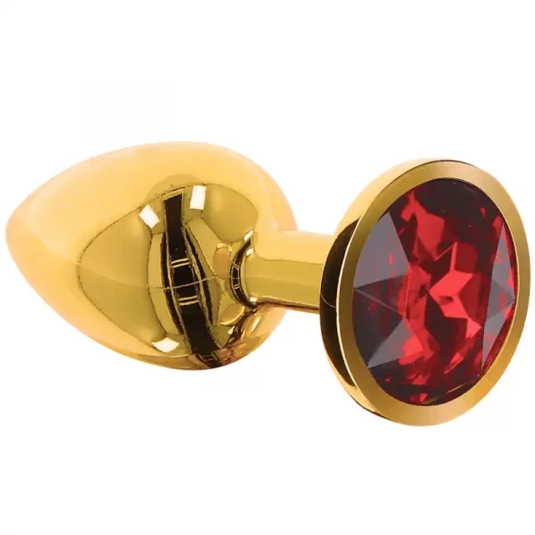 Plug Anal Dourado Com Cristal Taboom Diomond Jewel - L