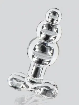 Plug Anal em Vidro Glass Worxx Crystal Jewel