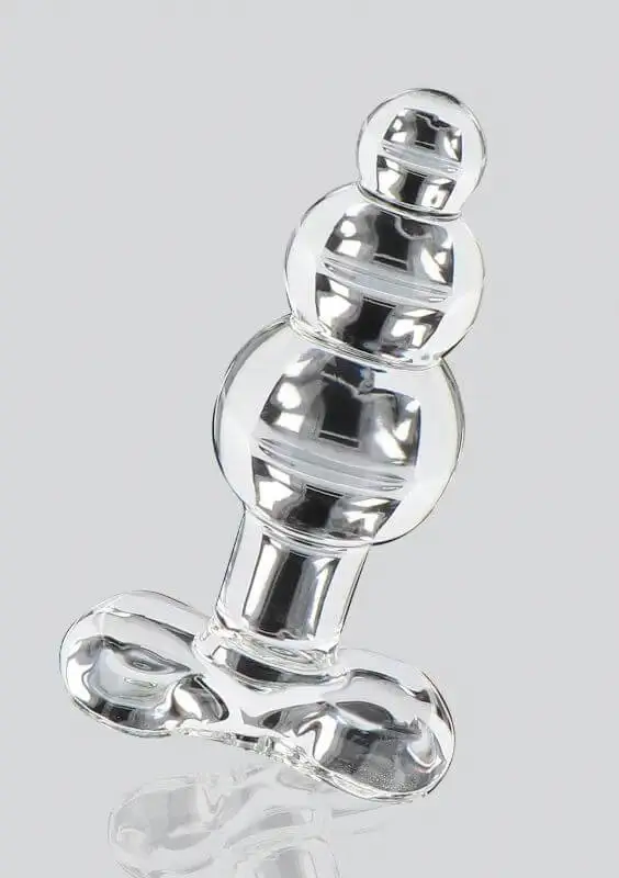 Plug Anal em Vidro Glass Worxx Crystal Jewel