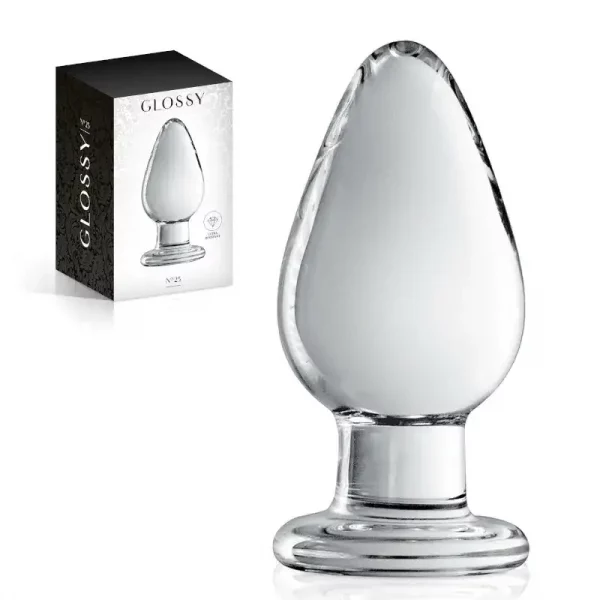 Plug Anal em Vidro Glossy nº 25