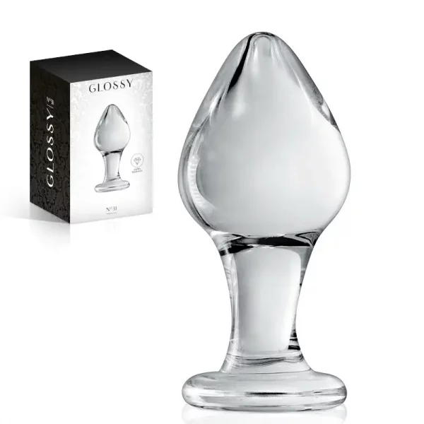 Plug Anal em Vidro Glossy nº 31
