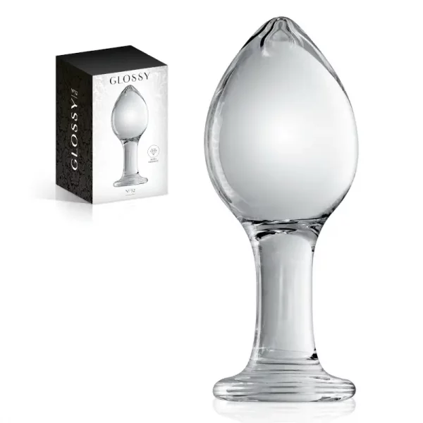 Plug Anal em Vidro Glossy nº 32