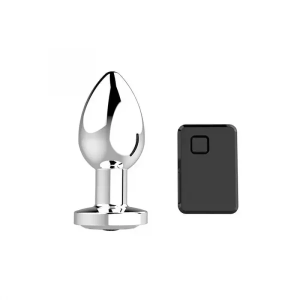 Plug Anal Inox com Vibração e Comando Wireless