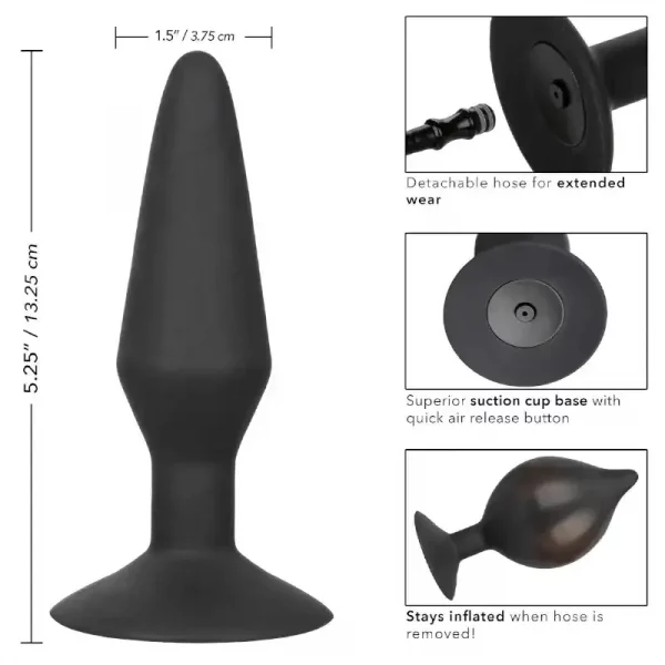Plug Anal Insuflável Large Silicone