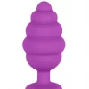 Plug Anal L Ribbed Diamond Heart Roxo Ouch!