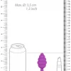Plug Anal L Ribbed Diamond Heart Roxo Ouch!