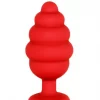 Plug Anal L Ribbed Diamond Heart Vermelho Ouch!
