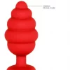 Plug Anal L Ribbed Diamond Heart Vermelho Ouch!