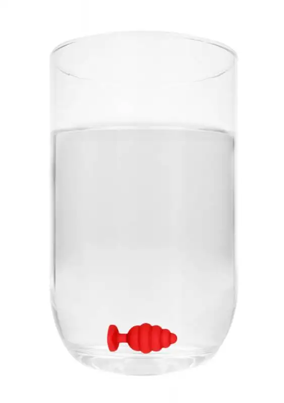 Plug Anal L Ribbed Diamond Heart Vermelho Ouch!