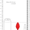 Plug Anal L Ribbed Diamond Heart Vermelho Ouch!
