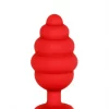 Plug Anal M Ribbed Diamond Heart Vermelho Ouch!