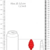 Plug Anal M Ribbed Diamond Heart Vermelho Ouch!