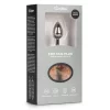 Plug Anal Metálico com Cauda de Raposa Castanha EasyToys Prateado