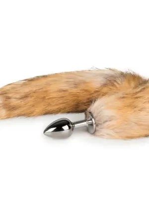 Plug Anal Metálico com Cauda de Raposa EasyToys Prateado
