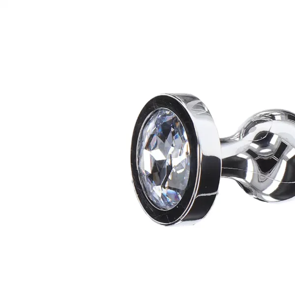 Plug Anal Metálico com Cristal Diamond Star Beads L