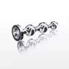 Plug Anal Metálico com Cristal Diamond Star Beads M